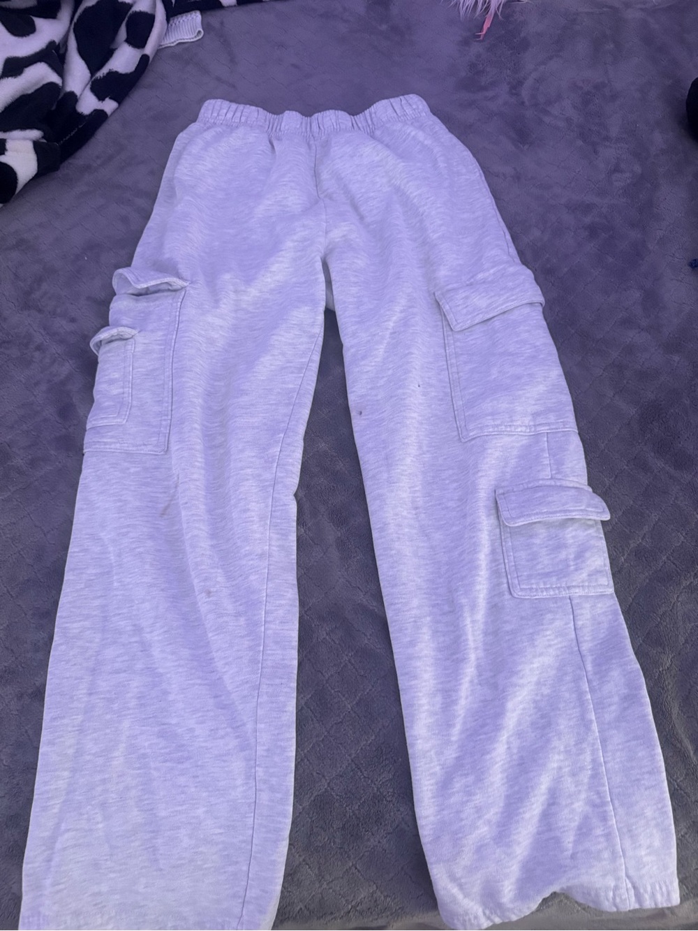 Garage Light Gray Cargo Sweatpants for Kids